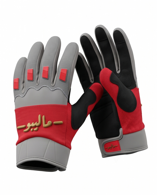Malibu Gloves -ماليبو- Red and Olive Spring