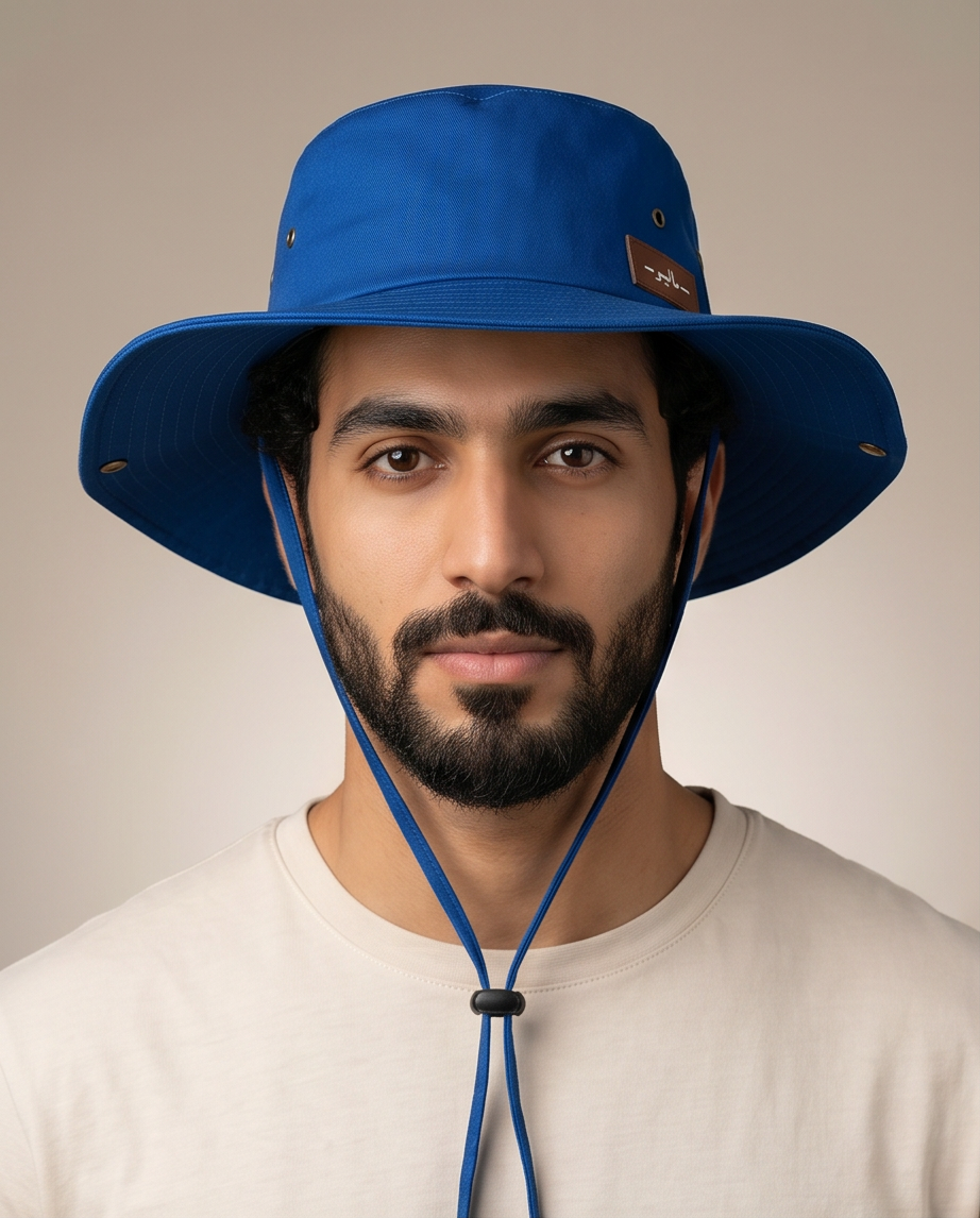 Malibu Blue Hat With Rope -ماليبو -