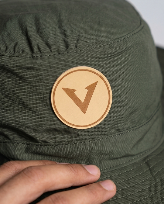 Varkomz Olive Green Bucket Hat With Rope
