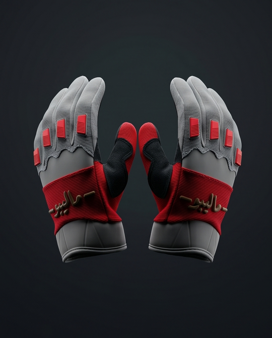 Malibu Gloves -ماليبو- Red and Olive Spring