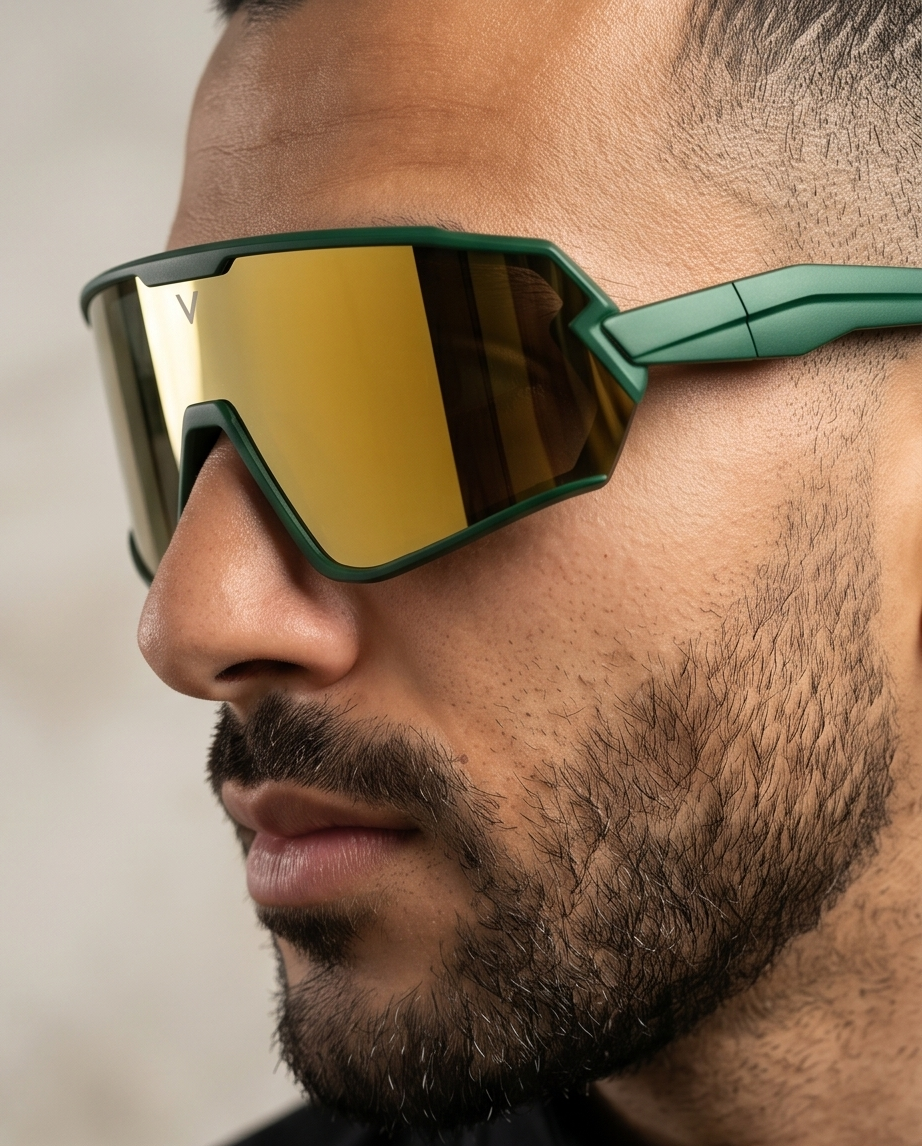 Varkomz Beach & Sand Patrol Rolex Green Sunglasses