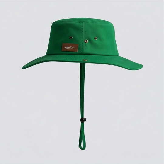 Malibu Mach Green Bucket Hat With Rope -ماليبو-