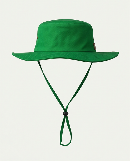 Malibu Mach Green Bucket Hat With Rope -ماليبو-