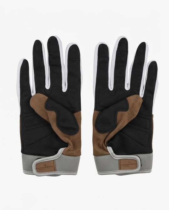 Malibu Gloves -ماليبو- White and Brown