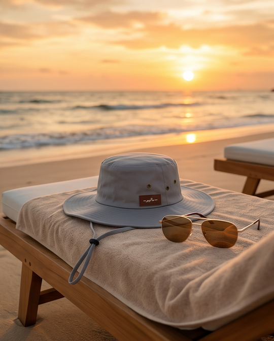 Malibu Grey Hat With Rope -ماليبو -