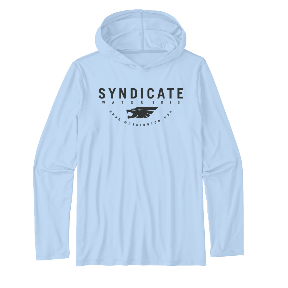 Syndicate Sun Shield Hoodie - Sky Blue XXL 2025 HO Sports