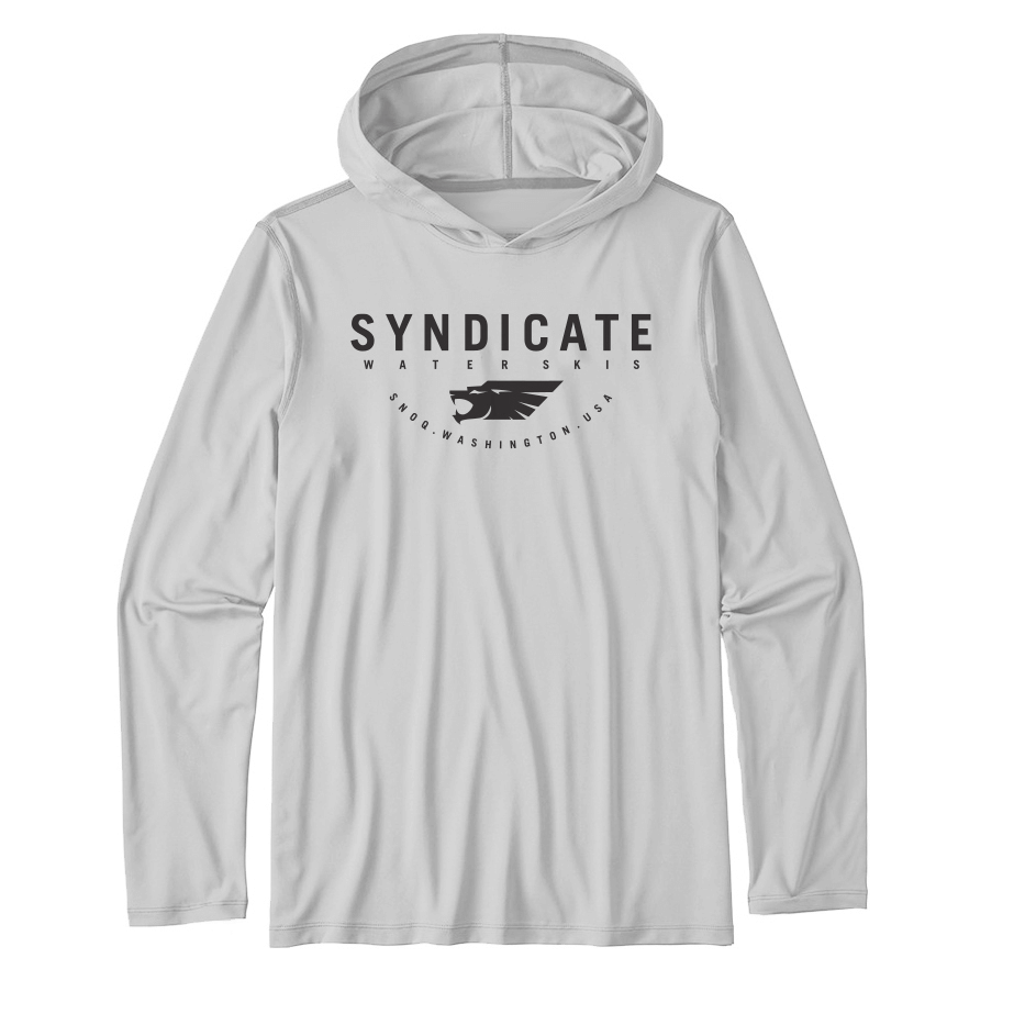 Syndicate Sun Shield Hoodie - Mist Grey M 2025 HO Sports