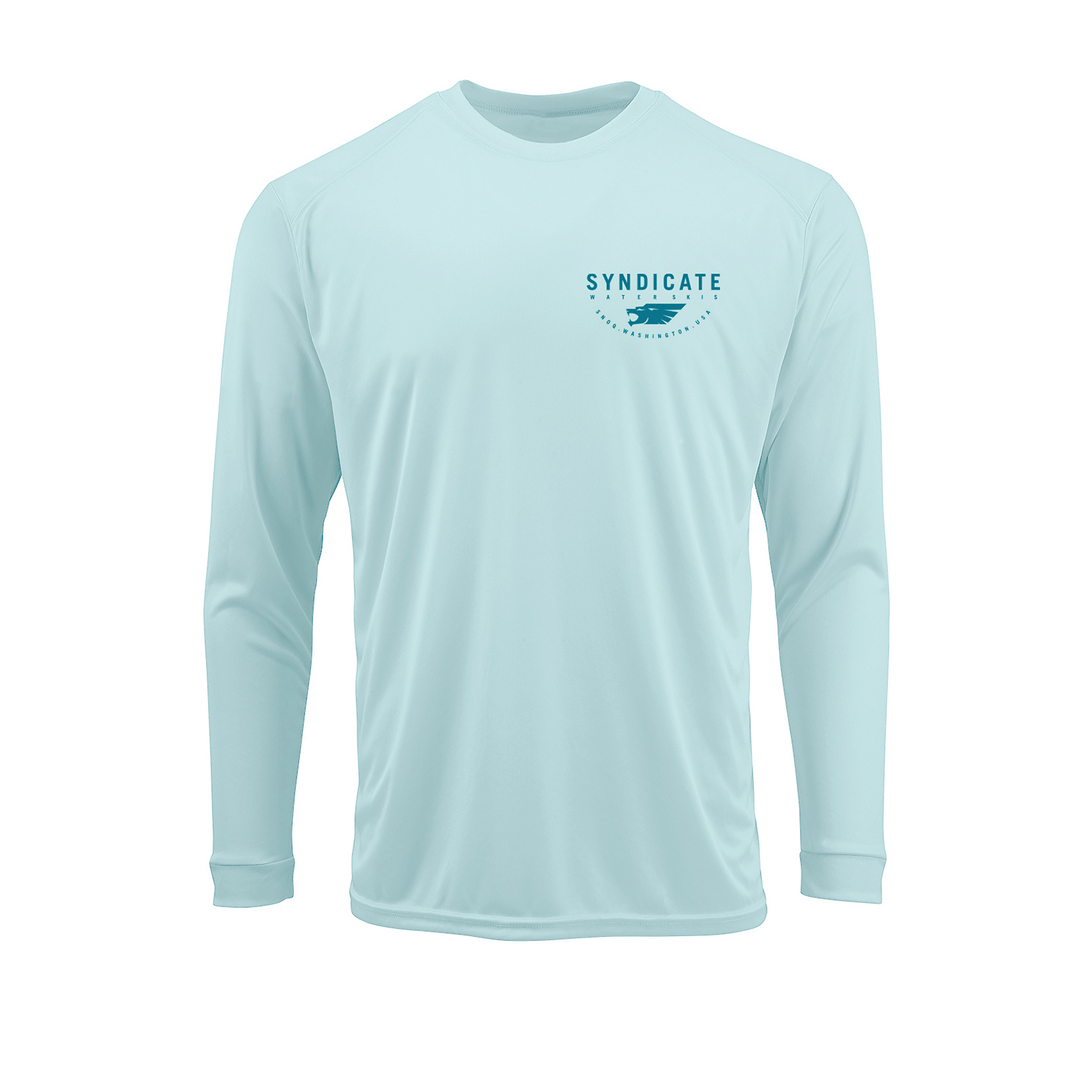 Syndicate Sun Shield LS Crew - Aqua Mint XXL 2025 HO Sports